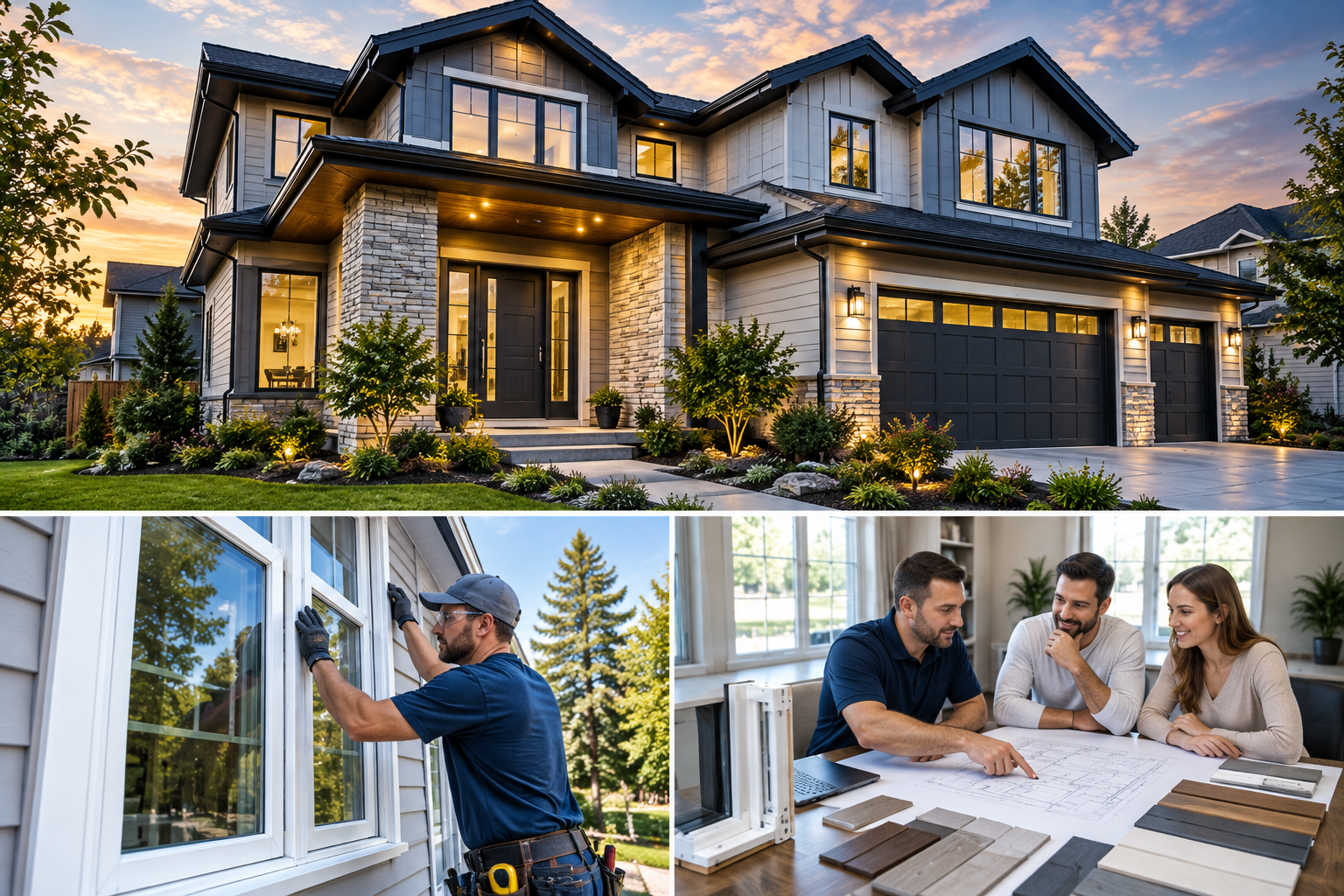 Modern home renovation, window installation and consultation